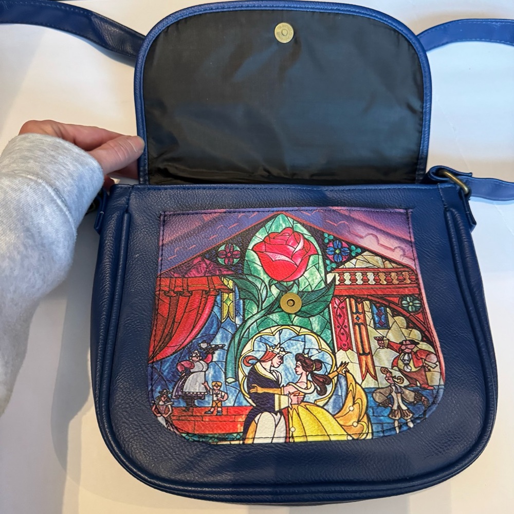 Disney Loungefly Beauty And The Beast Crossbody - image 7